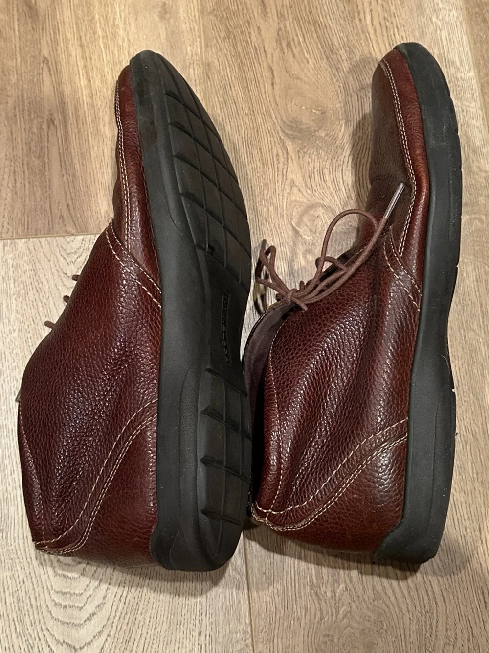 Bostonian Duralite Men's Brown Leather Lace-Up Business Casual Ankle Boot, Sz 11